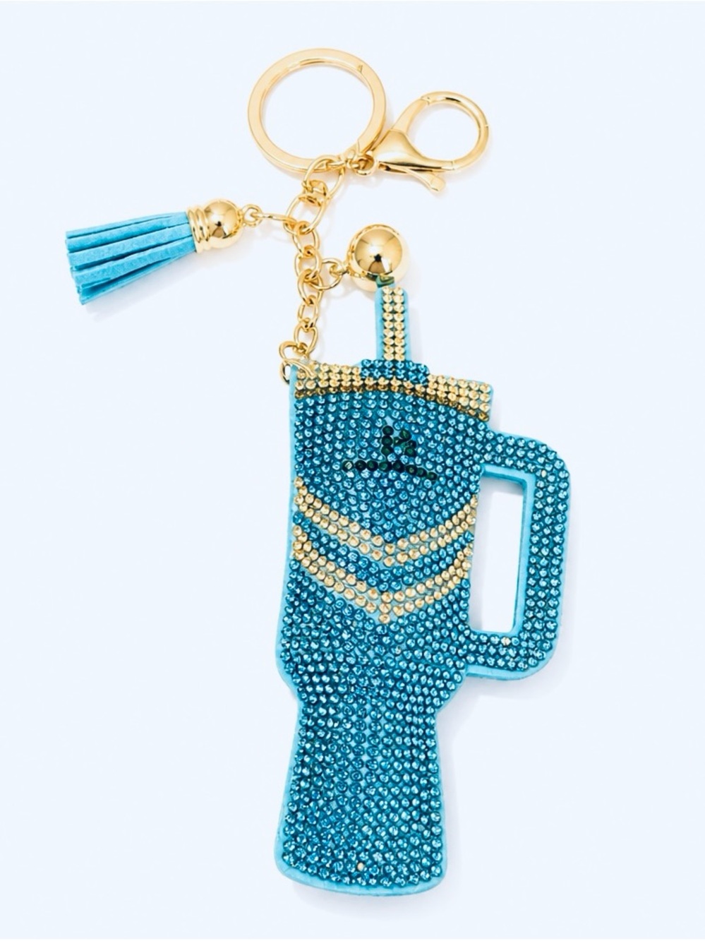 Rhinestone Tumbler Keyring bag backpack charm